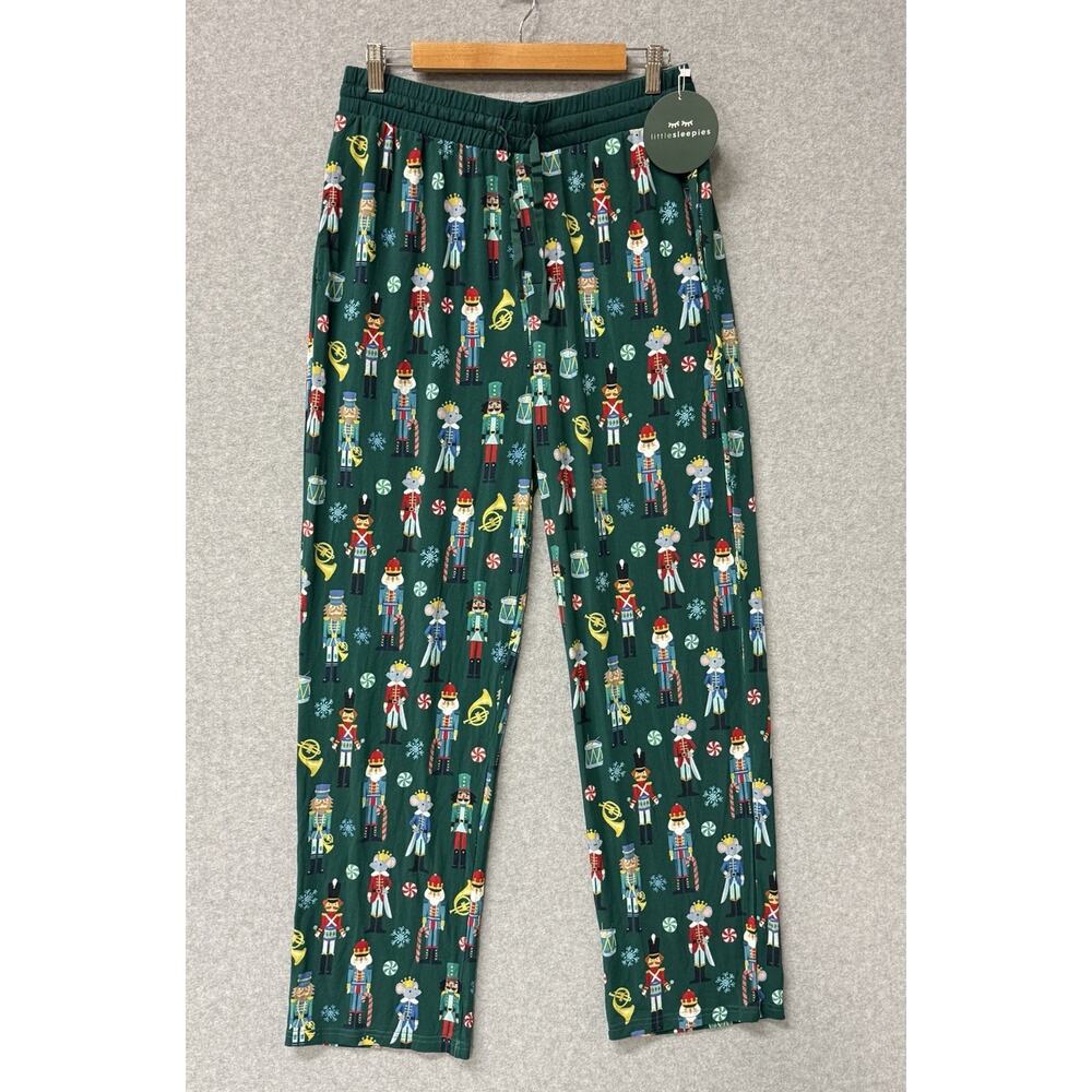 Little Sleepies Men’s Large Nutcracker Pajama Pants Bamboo Christmas Cozycore